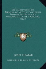 Die Dampfmaschinen-Berechnung Mittelst Praktischer Tabellen Und Regeln Auf Wissenschaftlicher Grundlage (1877)