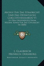 Archiv Fur Das Strafrecht Und Das Offentliche Gerichtsverfahren V1: In Dem Grossherzogthum Hessen, Sowie Fur Das Civilrecht In (1850)
