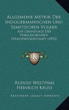 Allgemeine Metrik Der Indogermanischen Und Semitischen Volker: Auf Grundlage Der Vergleichenden Sprachwissenschaft (1892)