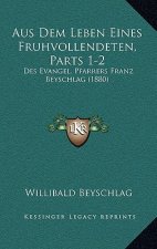 Aus Dem Leben Eines Fruhvollendeten, Parts 1-2: Des Evangel. Pfarrers Franz Beyschlag (1880)