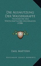 Die Ausnutzung Der Wasserkrafte: Technische Und Wirtschaftliche Grundlagen (1908)