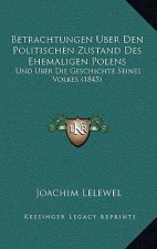 Betrachtungen Uber Den Politischen Zustand Des Ehemaligen Polens: Und Uber Die Geschichte Seines Volkes (1845)