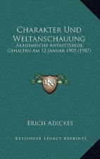 Charakter Und Weltanschauung: Akademische Antrittsrede, Gehalten Am 12 Januar 1905 (1907)