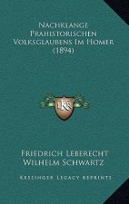 Nachklange Prahistorischen Volksglaubens Im Homer (1894)