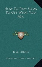How To Pray So As To Get What You Ask