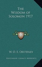 The Wisdom of Solomon 1917