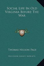 Social Life In Old Virginia Before The War