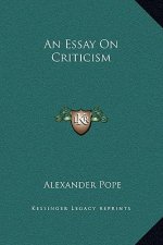 An Essay On Criticism