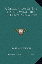 A Description Of The Planets What They Rule Over And Whom
