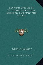 Egyptian Origins In The Hebrew Scriptures, Religions, Language And Letters