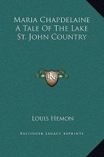 Maria Chapdelaine A Tale Of The Lake St. John Country