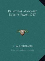 Principal Masonic Events From 1717