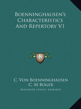 Boenninghausen's Characteristics And Repertory V1