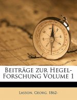 Beitrage Zur Hegel-Forschung Volume 1