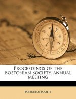 Proceedings of the Bostonian Society, Annual Meeting