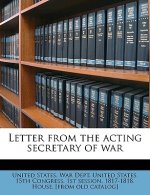 Letter from the Acting Secretary of War