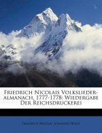 Friedrich Nicolais Volkslieder-Almanach, 1777-1778: Wiedergabe Der Reichsdruckerei