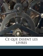 Ce que disent les livres