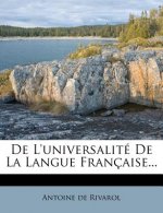 de l'Universalité de la Langue Française...