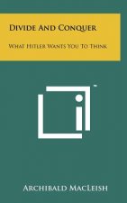 Divide and Conquer: What Hitler Wants You to Think