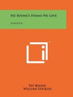 Pat Boone's Hymns We Love: Songbook