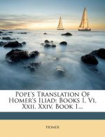 Pope's Translation of Homer's Iliad: Books I, VI, XXII, XXIV, Book 1...