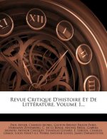 Revue Critique D'Histoire Et de Litterature, Volume 1...