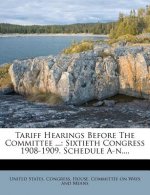 Tariff Hearings Before the Committee ...: Sixtieth Congress 1908-1909. Schedule A-N....