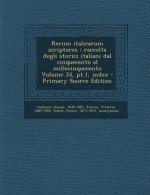Rerum Italicarum Scriptores: Raccolta Degli Storici Italiani Dal Cinquecento Al Millecinquecento Volume 33, PT.1, Index - Primary Source Edition