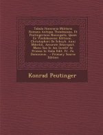 Tabula Itineraria Militaris Romana Antiqua Theodosiana, Et Peutingeriana Nuncupata, Quam Ex Vindobonensi Editione... Christophori de Scheyb. Anni MDCC