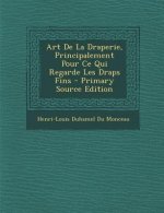 Art de La Draperie, Principalement Pour Ce Qui Regarde Les Draps Fins - Primary Source Edition