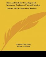 Hine And Nichols' New Digest Of Insurance Decisions, Fire And Marine: Together With An Abstract Of The Law