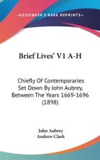 Brief Lives' V1 A-H: Chiefly Of Contemporaries Set Down By John Aubrey, Between The Years 1669-1696 (1898)