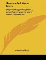 Elevation And Stadia Tables: For Obtaining Differences Of Altitude For All Angles And Distances, Horizontal Distances In Stadia Works, Etc., With A