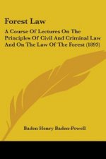 Forest Law: A Course Of Lectures On The Principles Of Civil And Criminal Law And On The Law Of The Forest (1893)