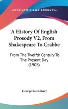 A History Of English Prosody V2, From Shakespeare To Crabbe: From The Twelfth Century To The Present Day (1908)