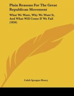 Plain Reasons For The Great Republican Movement: What We Want, Why We Want It, And What Will Come If We Fail (1856)