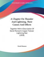 A Chapter On Thunder And Lightning, Their Causes And Effects: Together With A Description Of David Munson's Copper Tubular Lightning Rod (1858)