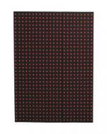 Paper Oh Quadro Black on Red A4 Unlined