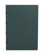 Paper Oh Cahier Circulo Grey on Black / Grey on Black A4 Grid
