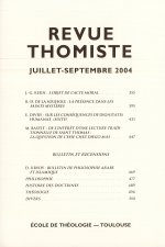 Revue Thomiste - 3/2004