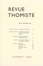 Revue Thomiste - 3/2007