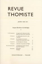 Revue Thomiste - 1/2015