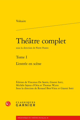 Theatre Complet: L'Entree En Scene