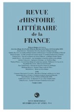 Revue d'Histoire Litteraire de la France