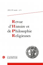 Revue d'Histoire Et de Philosophie Religieuses