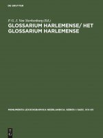 Glossarium Harlemense/ Het Glossarium Harlemense