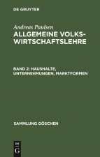 Haushalte, Unternehmungen, Marktformen