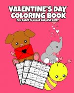 Valentine's Day Coloring Book: Pages to Color and Give Away Gift for Kids Cut Out Valentines Day Cards for School Friends coloring book for kids DIY