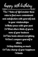 happy50th birthday The 7 Rules of Life